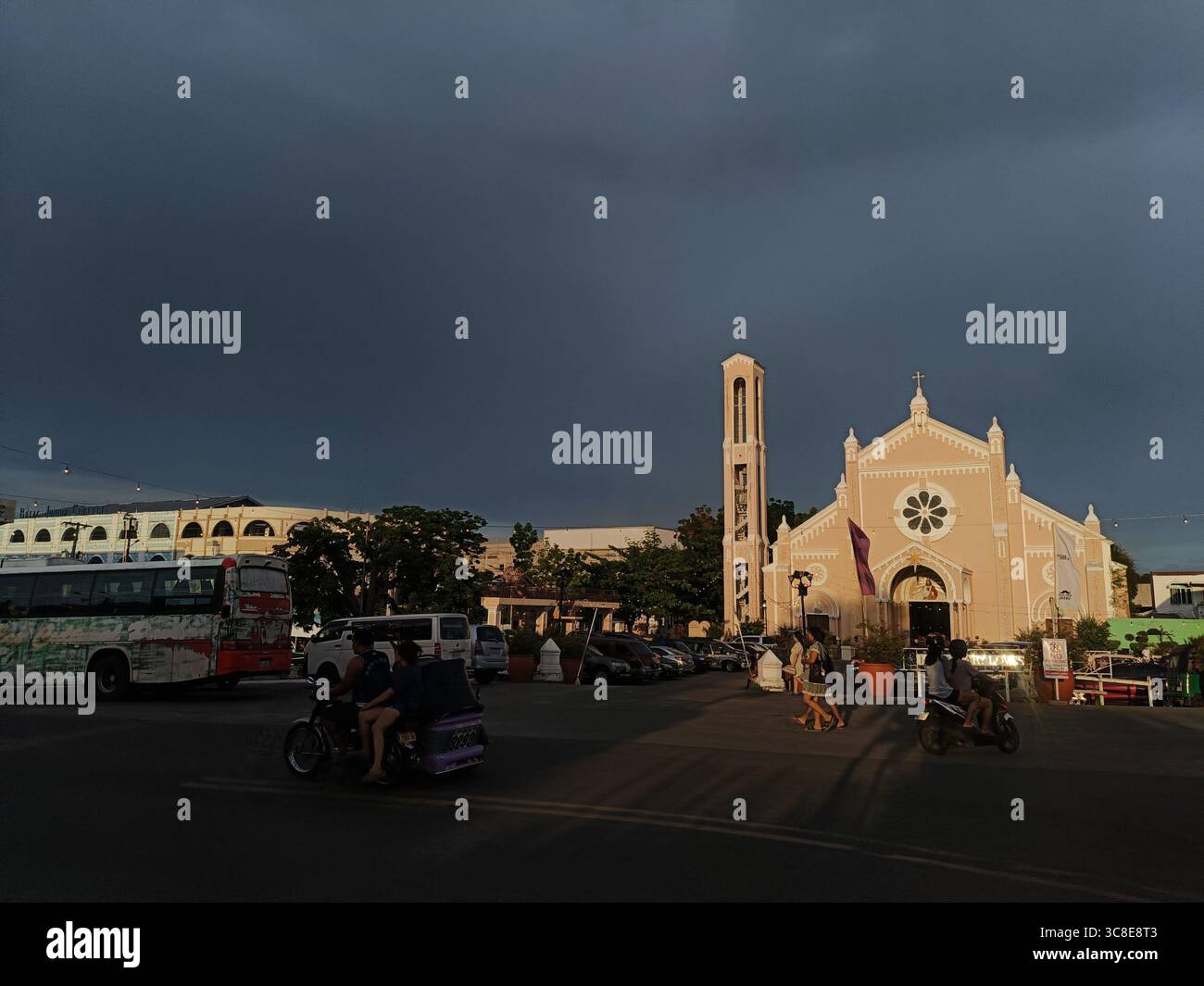 Église Immaculée de Concepcion, Batac City, Ilocos Norte, Philippines Banque D'Images