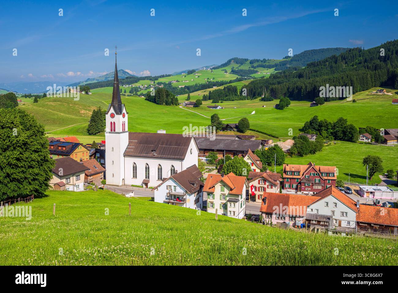 Gonten, canton d'Appenzell Innerrhoden, Suisse Banque D'Images