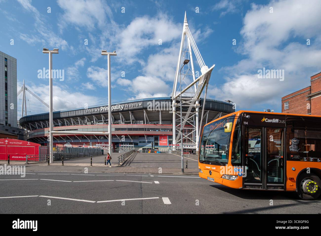 Principality Stadium, le stade national du pays de Galles, anciennement appelé Millennium Stadium, dans la ville de Cardiff, pays de Galles du Sud, Royaume-Uni Banque D'Images