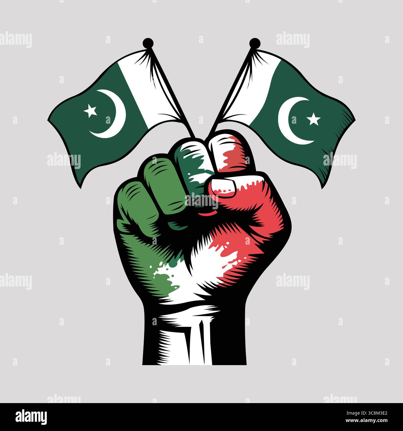 « Force et unité : fierté du Pakistan » Illustration de Vecteur