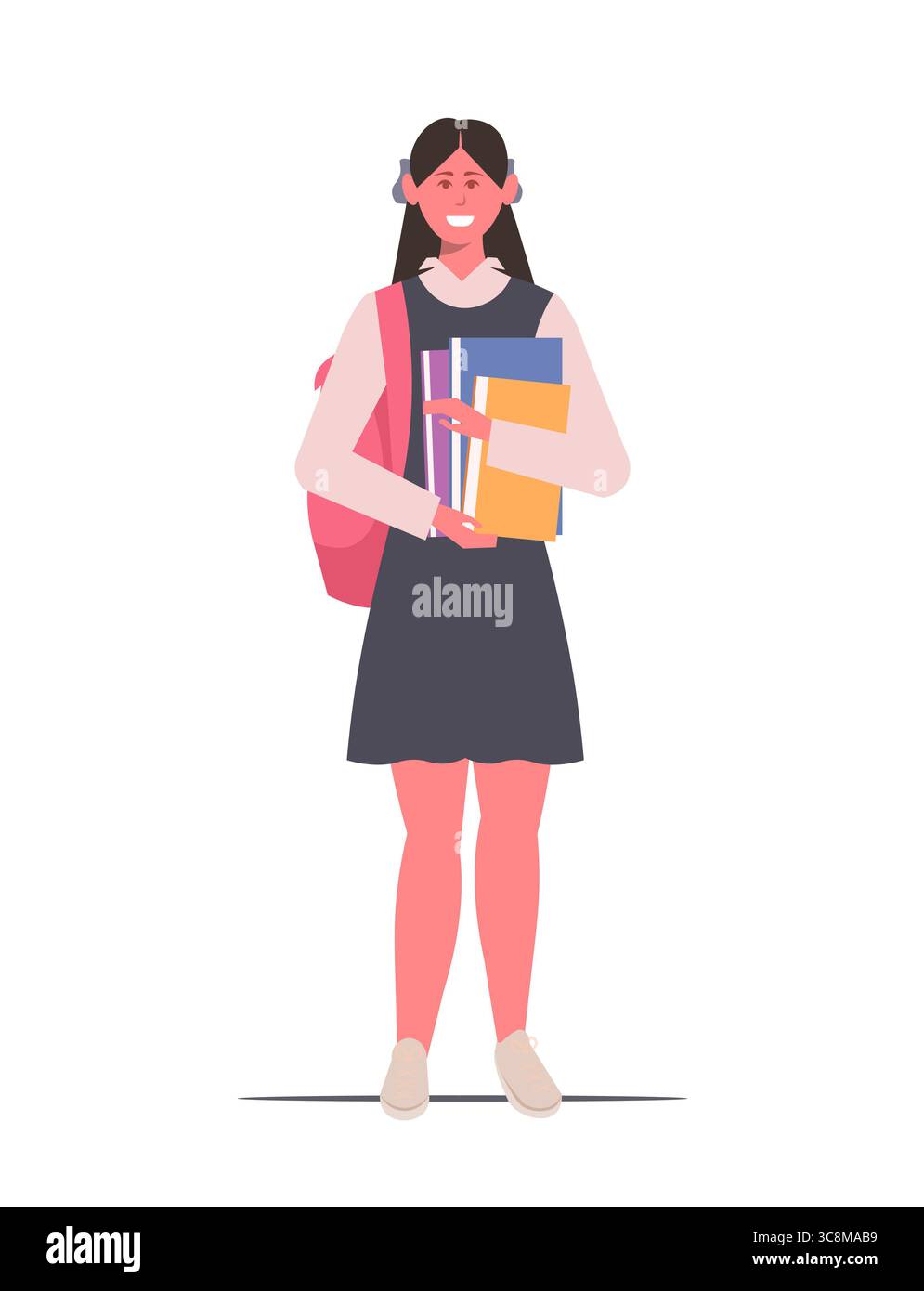 Voiture électrique circulant le long d'une rue de la ville. Сoncept des énergies propres et des transports urbains durables. Vecteur non généré par IA Banque D'Images