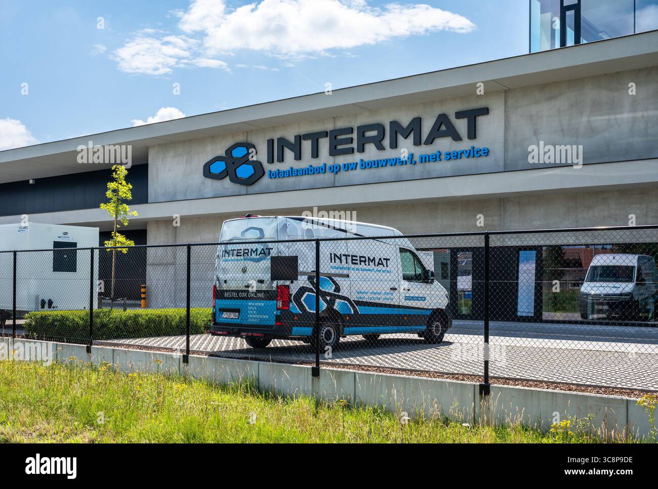 Fabricant de machines de construction Intermat à Ooigem Wielsbeke, Flandre occidentale, Belgique 11 juillet 2025 Banque D'Images