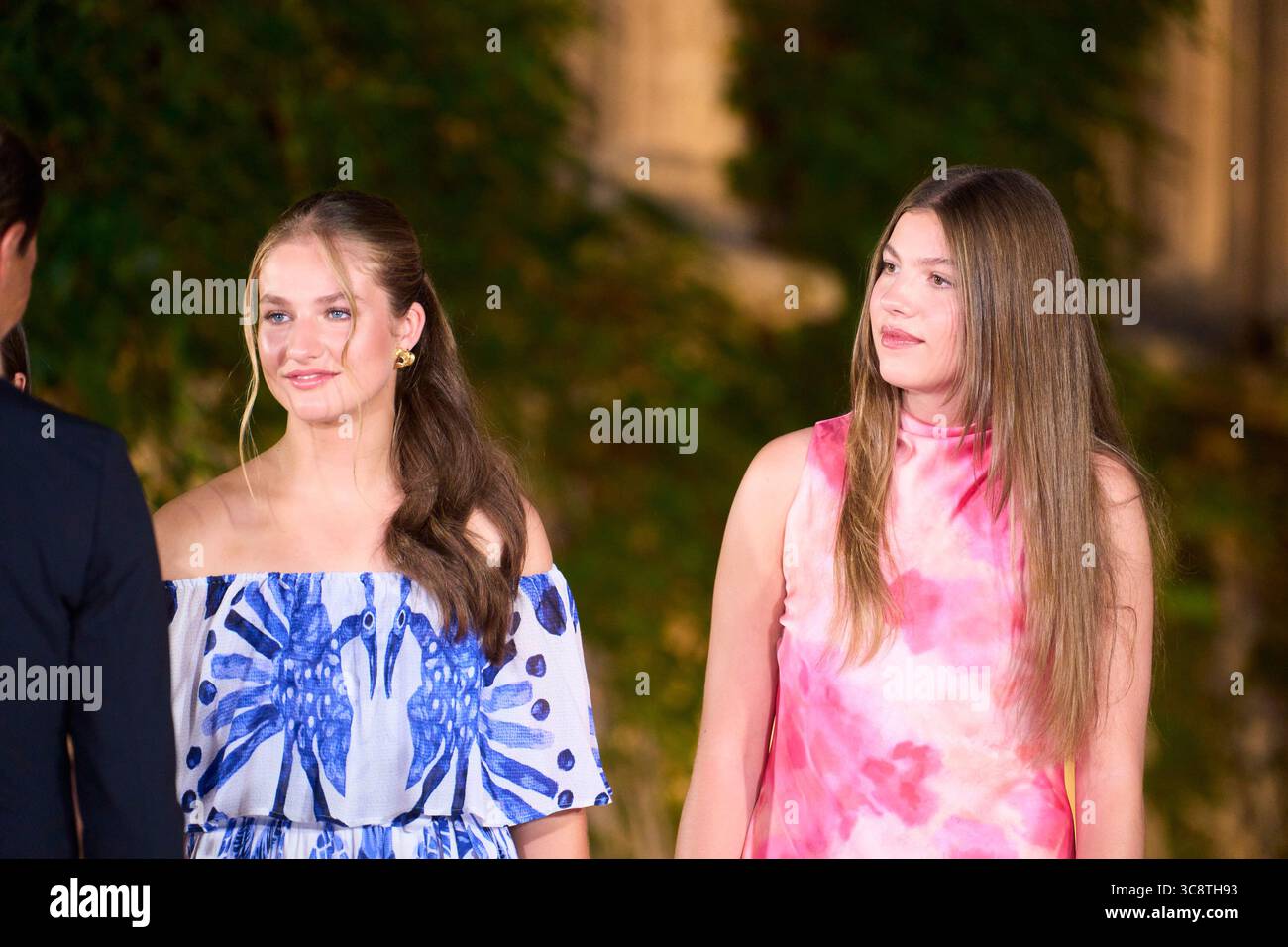 Palma. Espagne. 20250804, la princesse héritière Leonor, la princesse Sofia assiste À Une réception pour les autorités au Palais Marivent le 4 août 2025 à Palma, Espagne Banque D'Images