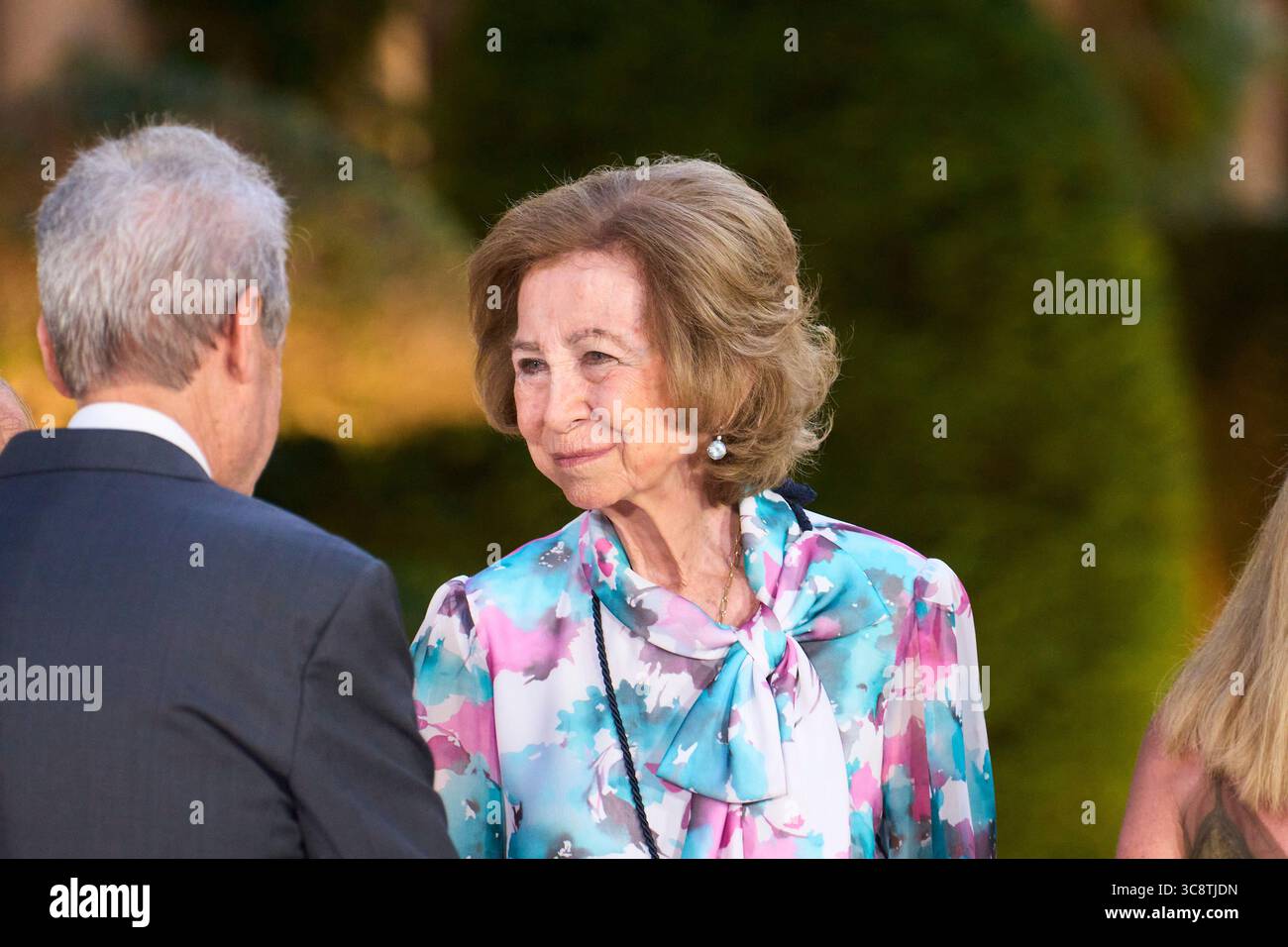 Palma, Îles Baléares, Espagne. 4 août 2025. L'ancienne reine Sofia assiste À Une réception pour les autorités au Palais Marivent le 4 août 2025 à Palma, Espagne (crédit image : © Jack Abuin/ZUMA Press Wire) USAGE ÉDITORIAL SEULEMENT ! Non destiné à UN USAGE commercial ! Banque D'Images