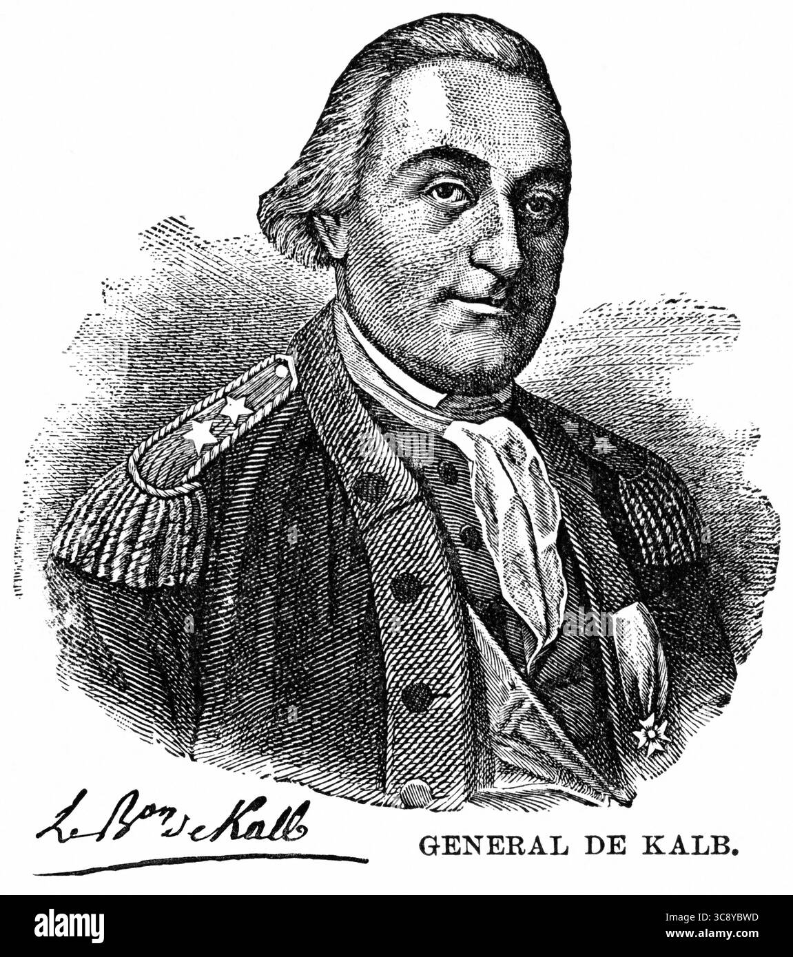 5 mai 2020 : General de Kalb, illustration, Ridpath's History of the World, volume III, par John Clark Ridpath, LL. D., Merrill & Baker Publishers, New York, 1897 (crédit image : © JT Vintage/Glasshouse via ZUMA Wire) Banque D'Images