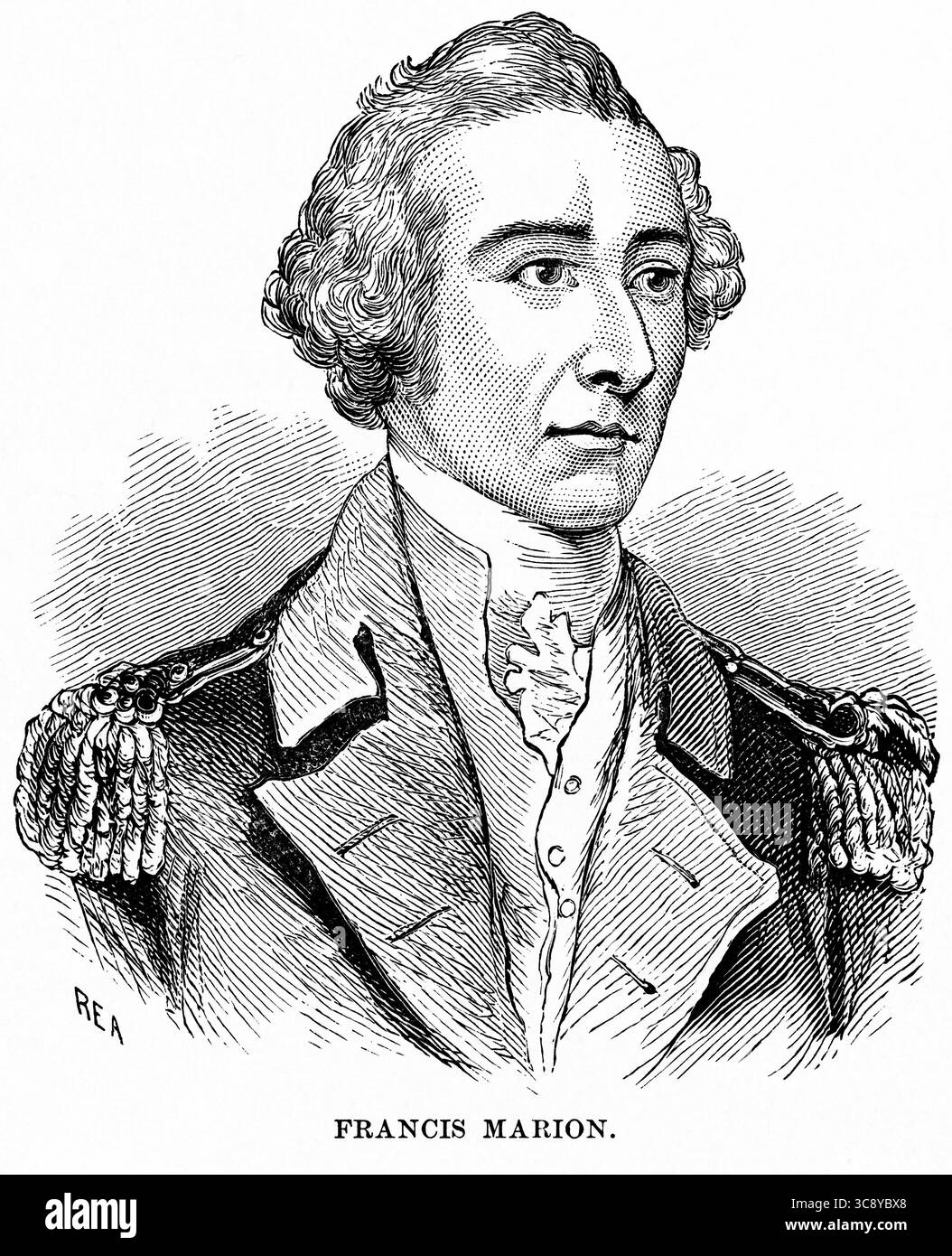 5 mai 2020 : Francis Marion, illustration, Ridpath's History of the World, volume III, par John Clark Ridpath, LL. D., Merrill & Baker Publishers, New York, 1897 (crédit image : © JT Vintage/Glasshouse via ZUMA Wire) Banque D'Images