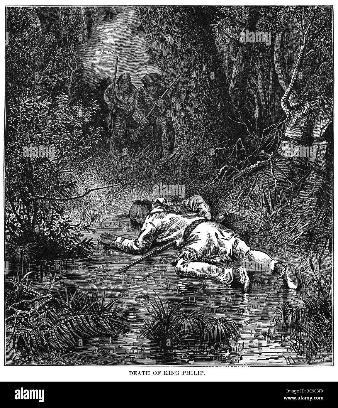 3 mai 2020 : mort du roi Philip, illustration, Ridpath's History of the World, volume III, par John Clark Ridpath, LL. D., Merrill & Baker Publishers, New York, 1897 (crédit image : © JT Vintage/Glasshouse via ZUMA Wire) Banque D'Images