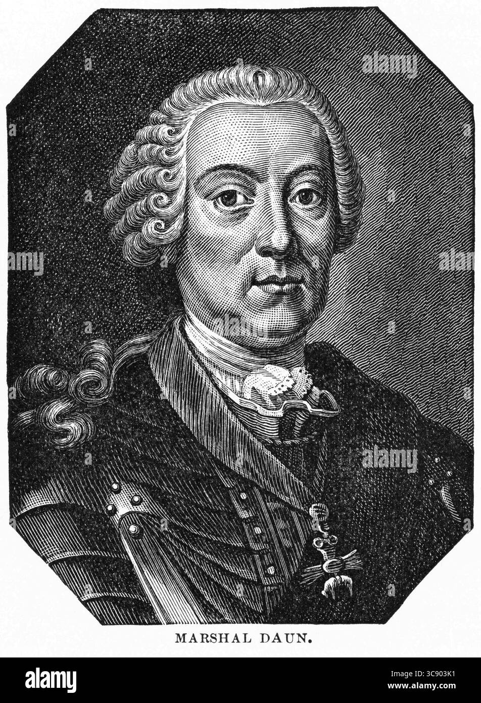 4 mai 2020 : Maréchal Daun, illustration, Ridpath's History of the World, volume III, par John Clark Ridpath, LL. D., Merrill & Baker Publishers, New York, 1897 (crédit image : © JT Vintage/Glasshouse via ZUMA Wire) Banque D'Images