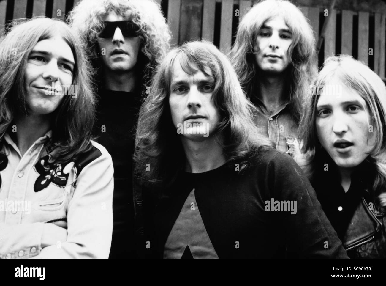 Groupe de rock britannique Mott the Hoople pris en 1971. Banque D'Images