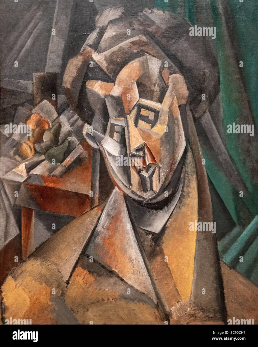 Peinture appelée femme aux poires par Pablo Picasso au musée d'art MOMA de New York Banque D'Images