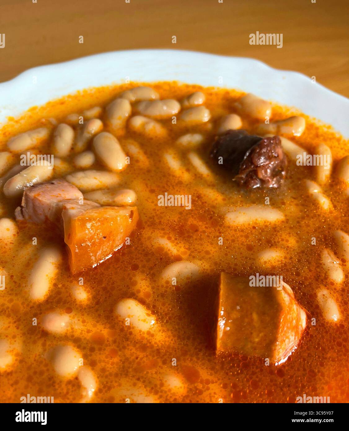 Fabada Asturiana. Les Asturies, Espagne. Banque D'Images