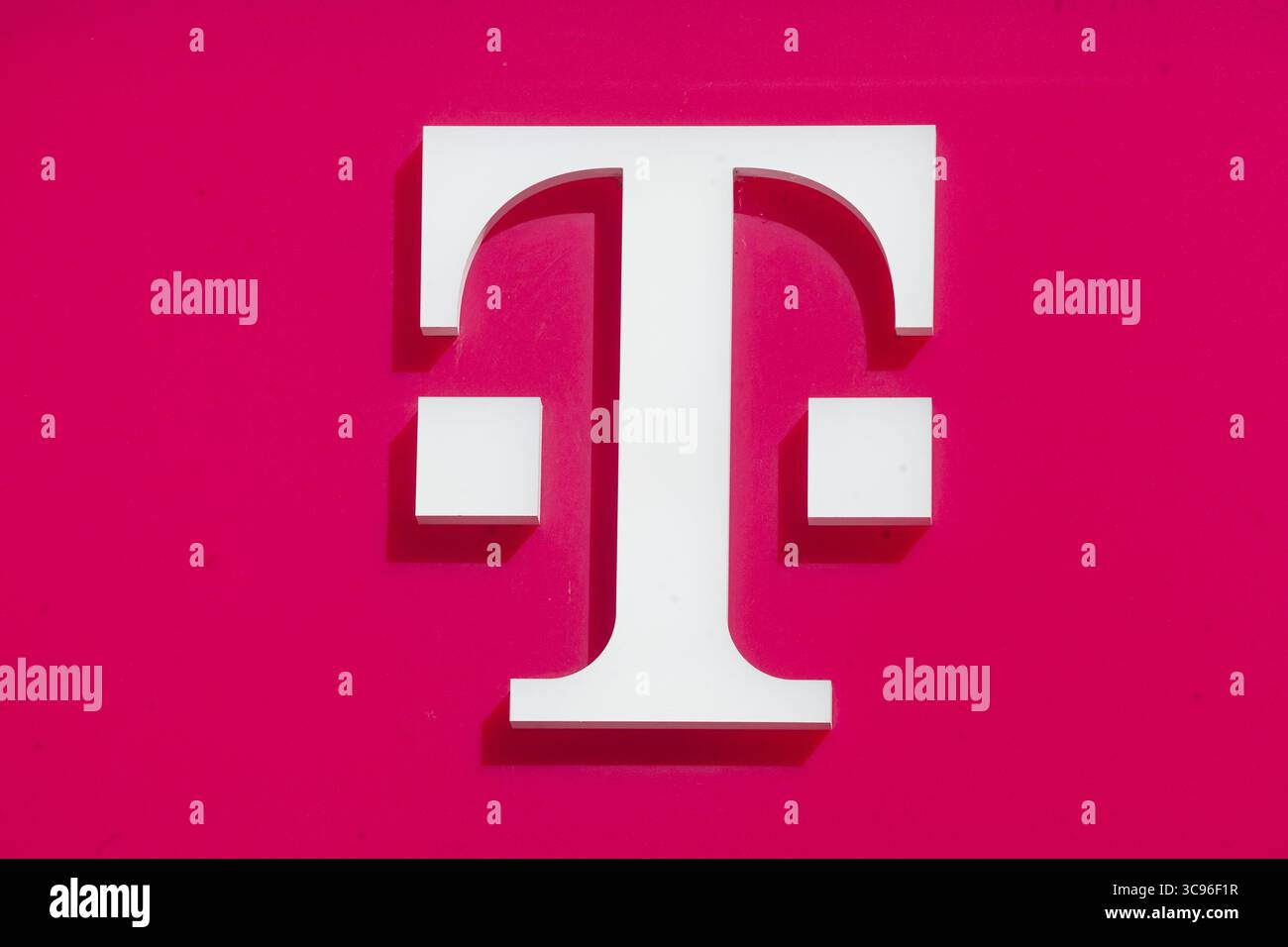 Logo Telekom, Allemagne Banque D'Images