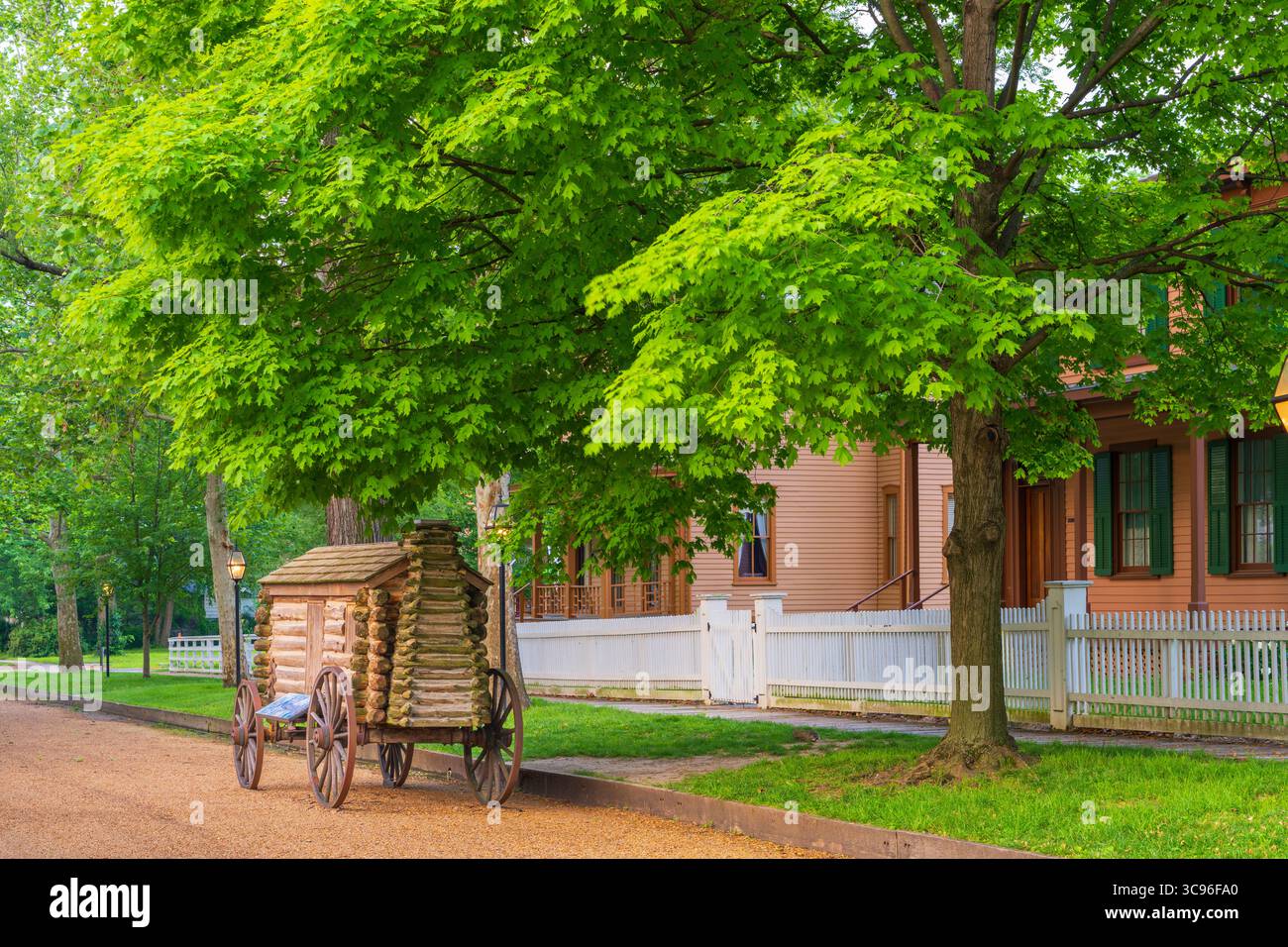 Springfield, Illinois, États-Unis au site historique national Lincoln Home. Banque D'Images