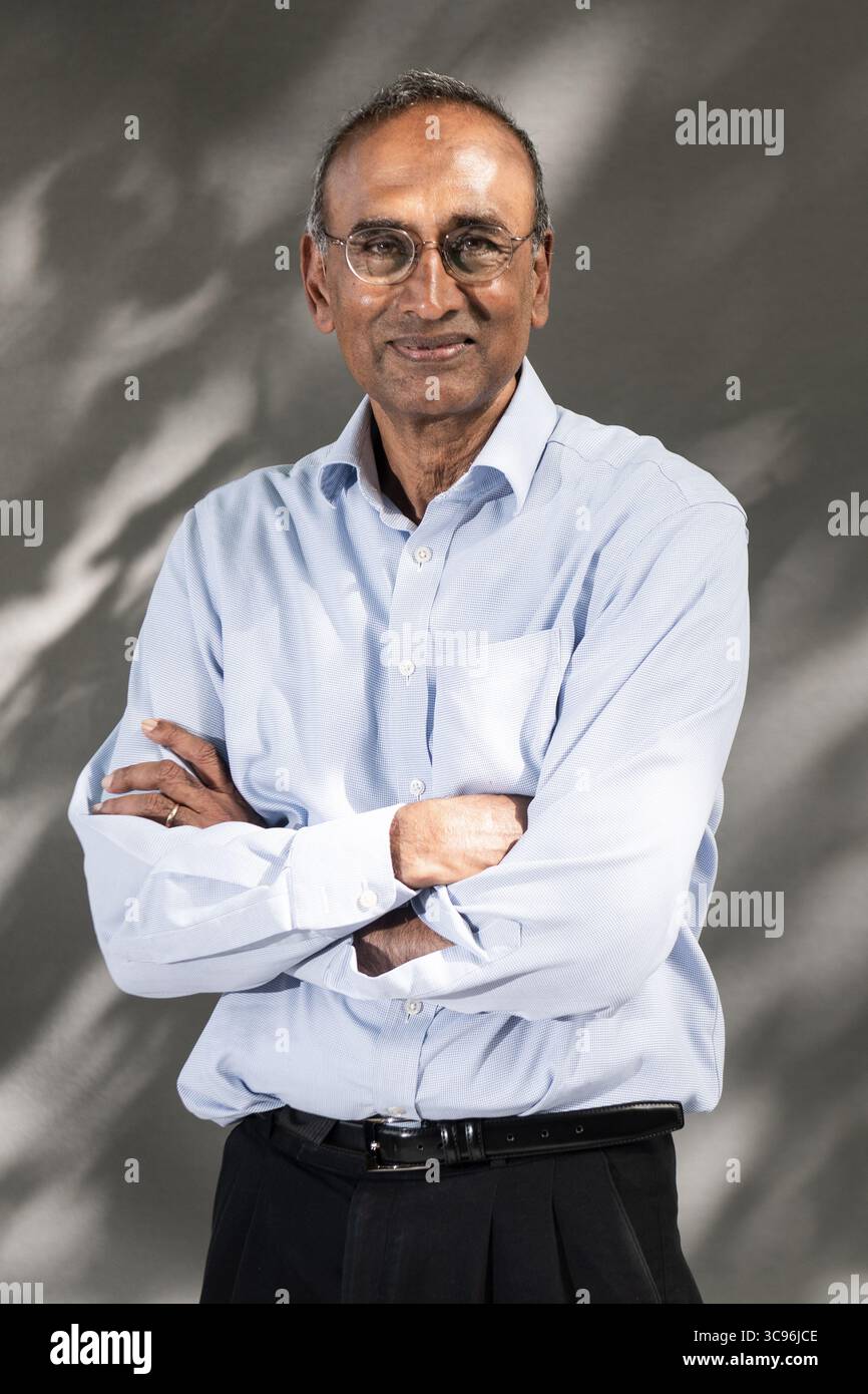 Édimbourg, Écosse. 10 août 2018. Venki Ramakrishnan, biologiste structurale originaire d'Inde, d'Amérique et d'Angleterre, à l'Interna d'Édimbourg Banque D'Images