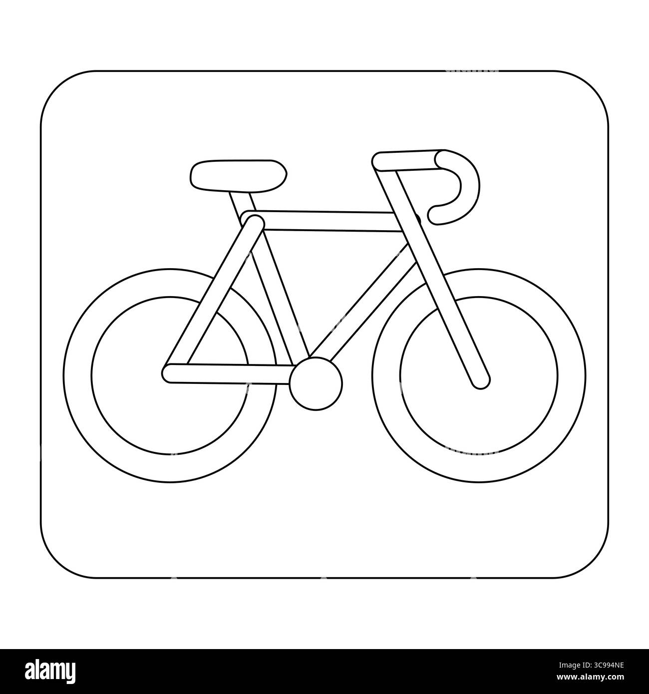 Illustration de vélo simple à des fins de conception Illustration de Vecteur
