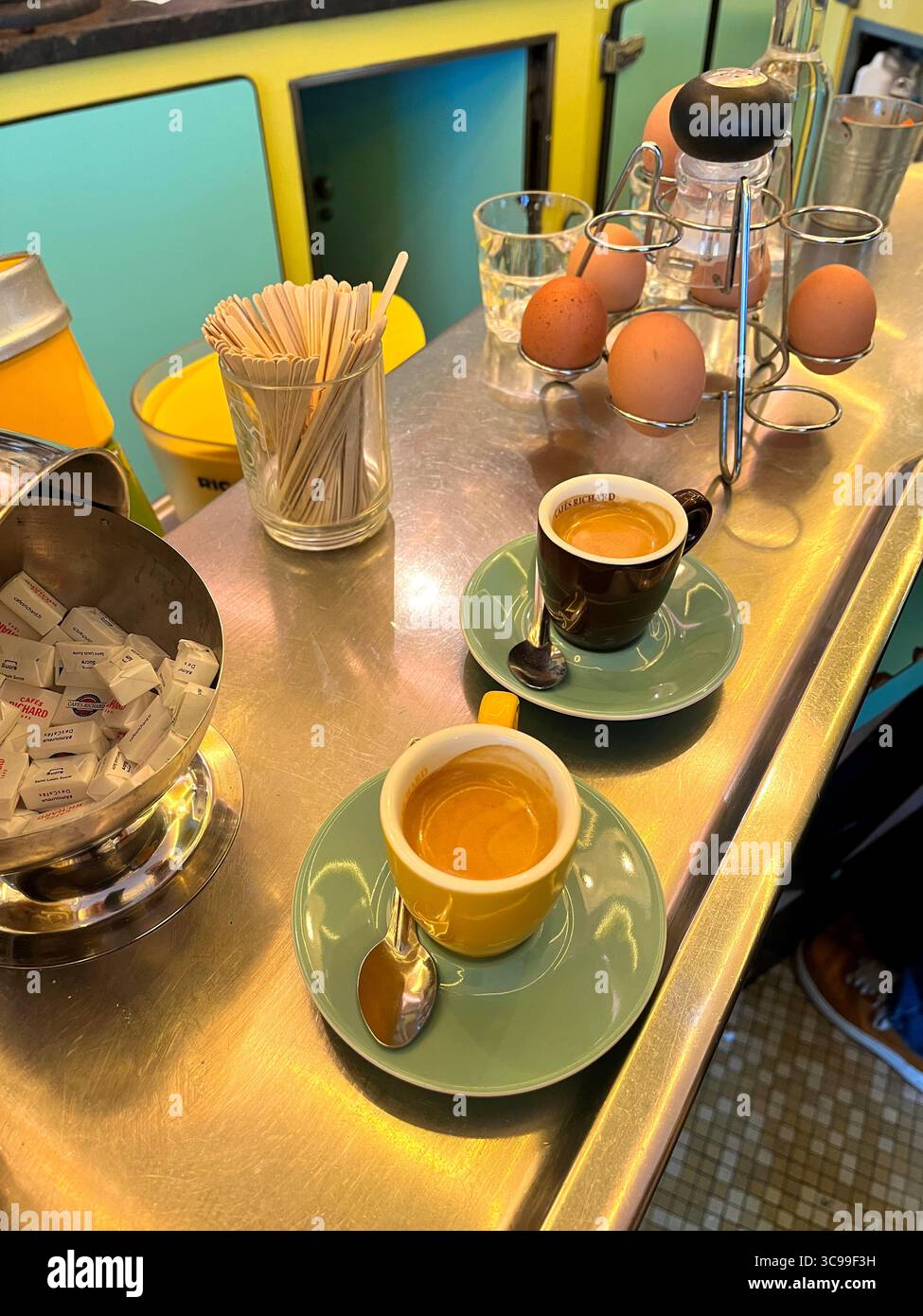 Café le Pick-Clops, le Marais, Paris, France Banque D'Images