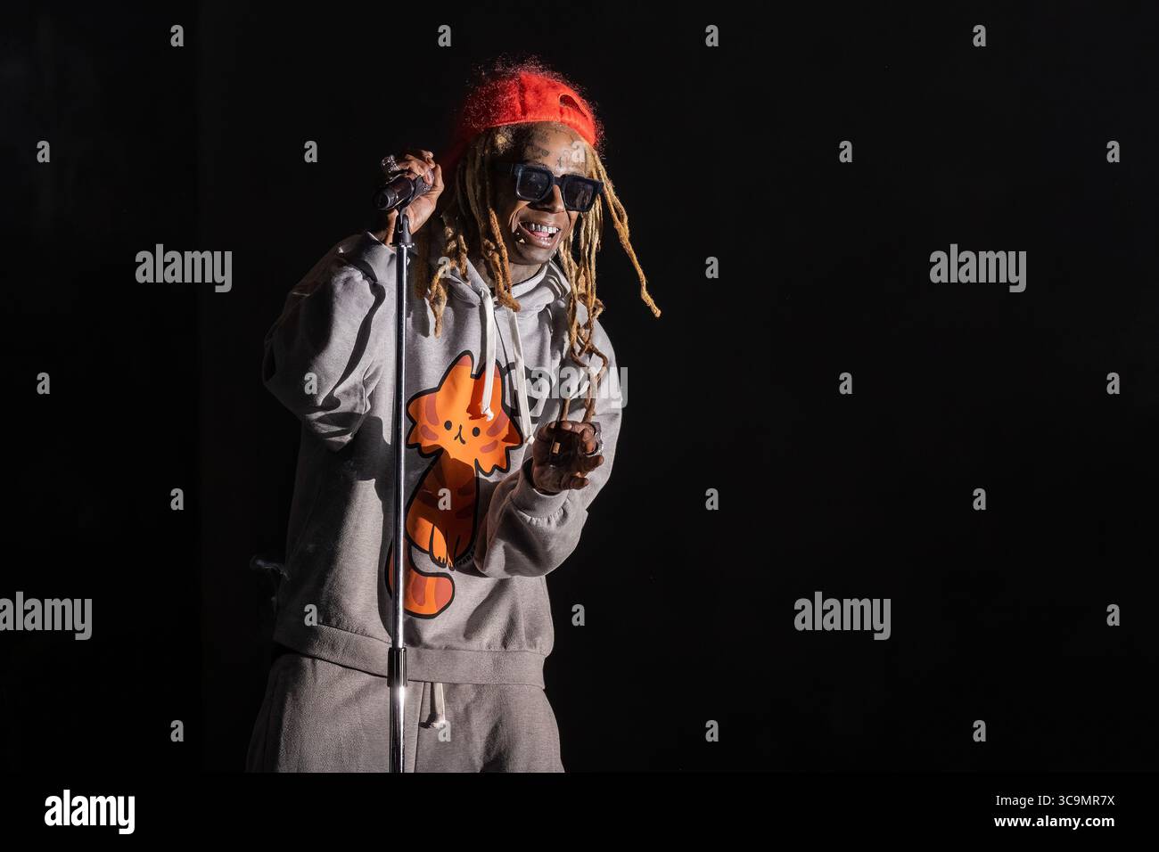 8 avril 2023, Madison, Wisconsin, États-Unis : LIL WAYNE (DWAYNE MICHAEL CARTER Jr.) Lors de la visite Bienvenue à Tha carter au Sylvee à Madison, Wisconsin (crédit image : © Daniel DeSlover/ZUMA Press Wire) Banque D'Images