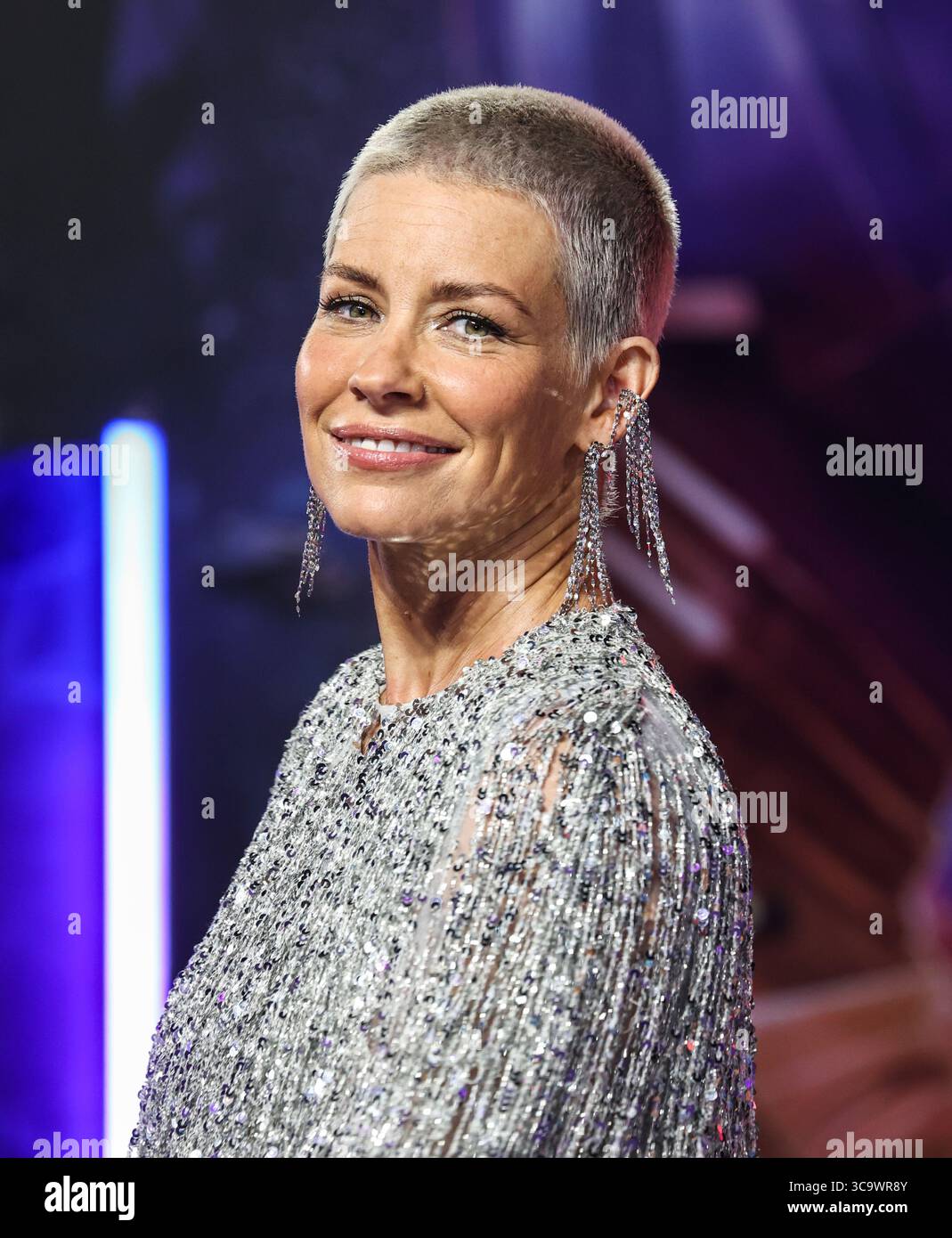 16 février 2023, Londres, Royaume-Uni : Evangeline Lilly a assisté à la projection du gala britannique de ''Ant-Man and the Wasp : Quantumania'' au BFI IMAX à Londres. (Crédit image : © Brett Cove/SOPA images via ZUMA Press Wire) Banque D'Images