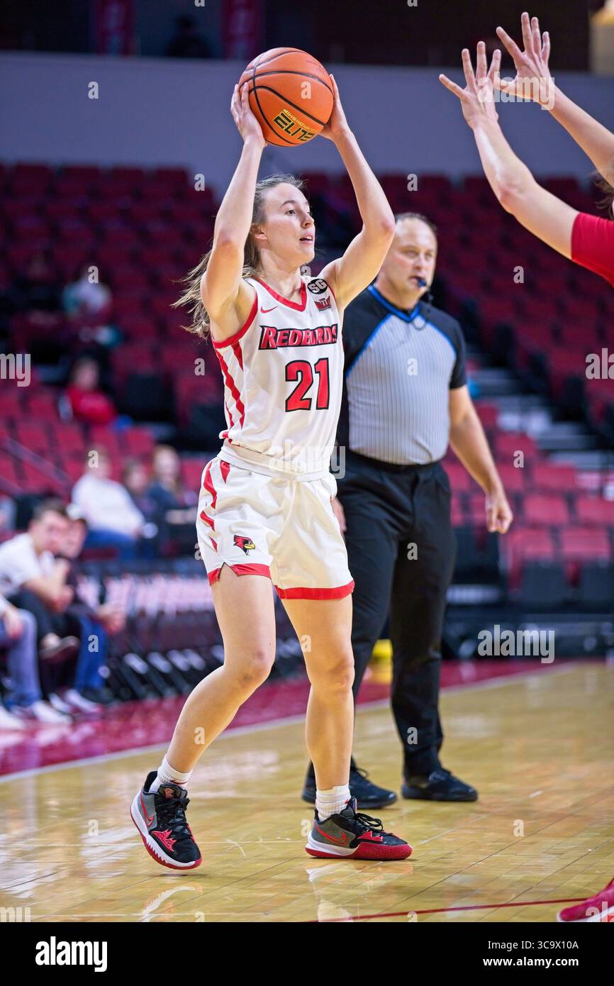 20 novembre 2022, normal, Illinois, USA : ABBIE AALSMA. Les Badgers du Wisconsin visitent les Redbirds de l'État de l'Illinois pour un match de basket-ball womenÃs NCAA non-conférence. Illinois State a la tête au buzzer 62-57 (crédit image : © Alan look/ZUMA Press Wire) Banque D'Images