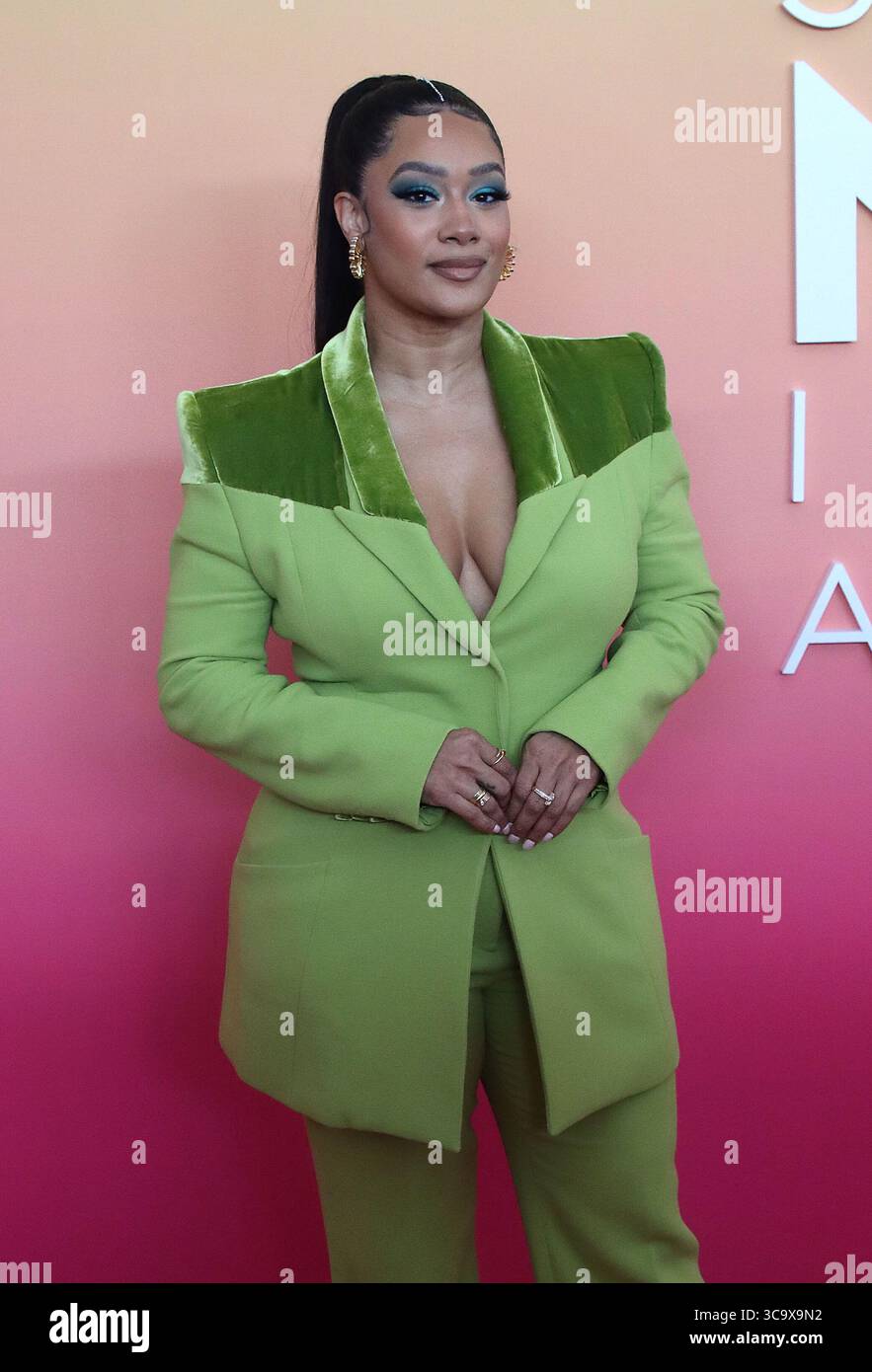 23 février 2023, Century City, Californie, États-Unis : Crystal Hayslett sur le tapis rouge de la 54e édition du NAACP image Awards Fashion Show qui s’est tenue le jeudi 23 février 2023 au Fairmont Century Plaza Hotel à Century City, Californie. BURT HARRIS/BNS/PI (crédit image : © Prensa Internacional via ZUMA Press Wire) Banque D'Images