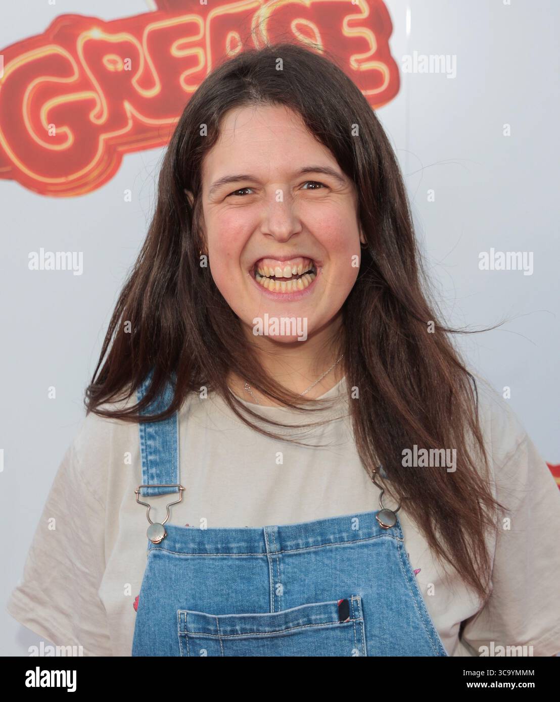 Londres, Royaume-Uni. 05 août 2025. Rosie Jones assiste à la soirée d'ouverture de « Grease : The immersive Movie musical » de secret Cinema au Battersea Evolution. (Photo de Brett Cove/SOPA images/SIPA USA) crédit : SIPA USA/Alamy Live News Banque D'Images