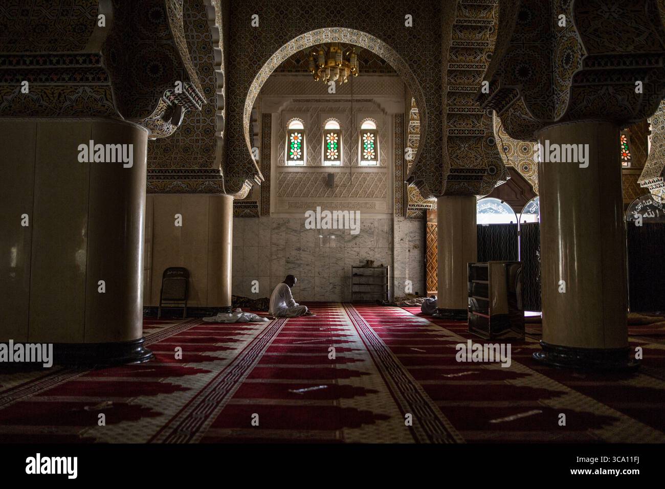 18 août 2020, Sénégal : la grande salle de prière de la Grande Mosquée de Touba. (Crédit image : © Sadak Souici/ZUMA Press Wire) Banque D'Images