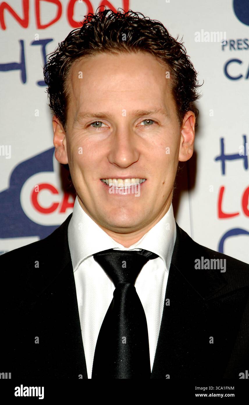 Brendan Cole à 'Capital Rocks' à Londres - 2 décembre 2008 Banque D'Images