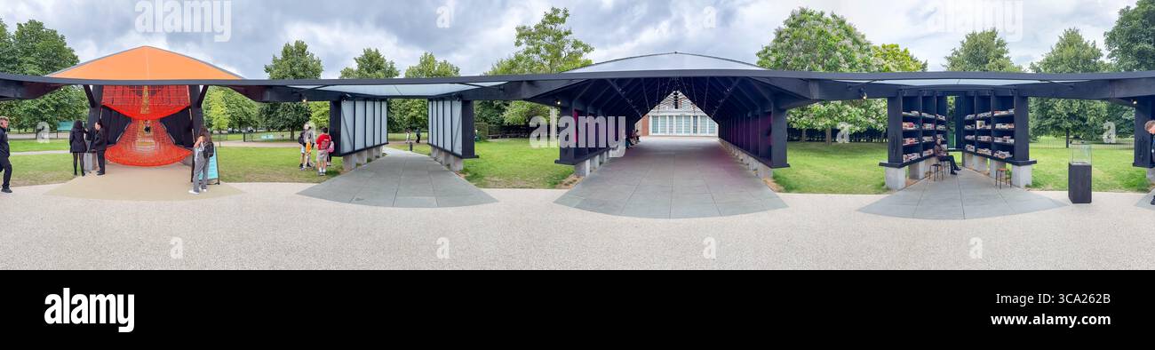 Archipelagic Void 23rd Serpentine Pavilion - 2024 par Minsuk Cho, études de masse - Image de stock capturée avec un smartphone