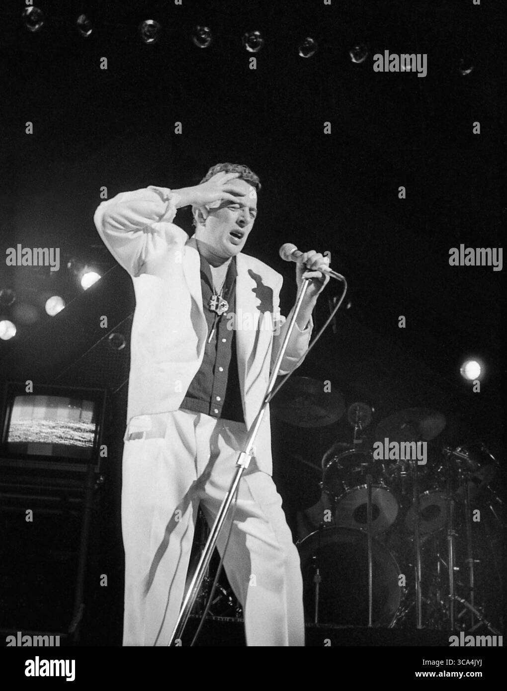 Fern Park, Floride, États-Unis : The CLASH - JOE STRUMMER - Orlando Jai Alai Fronton, 30 mars 1984 (image crédit : © Christopher Helton via ZUMA Press Wire) Banque D'Images