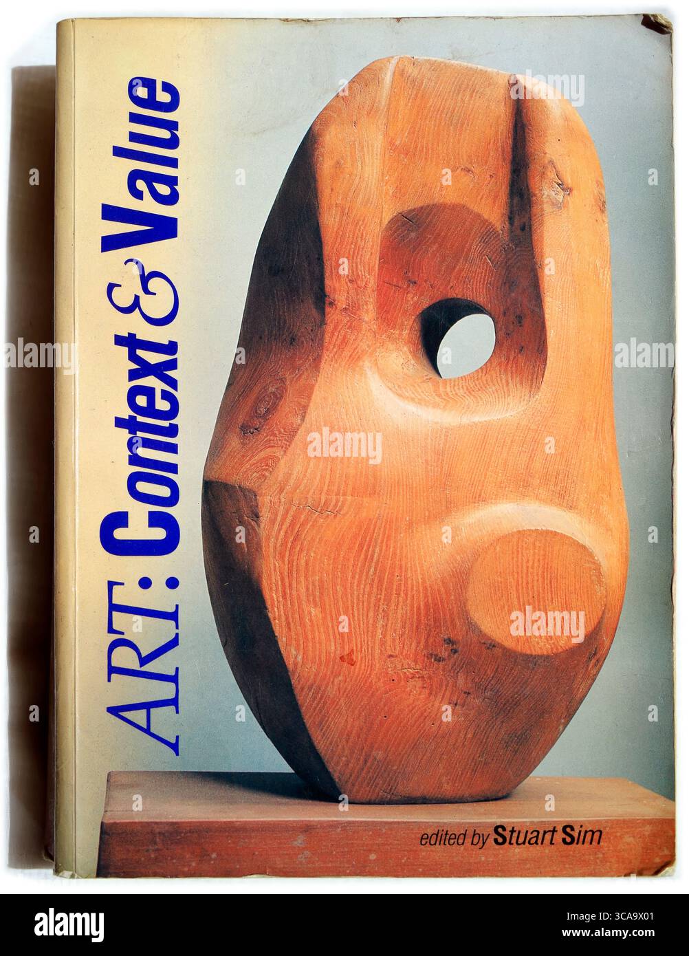 Art:contexte & valeur édité par Stuart SIM. Studio mis en place photo de couverture de livre sur fond clair. Banque D'Images