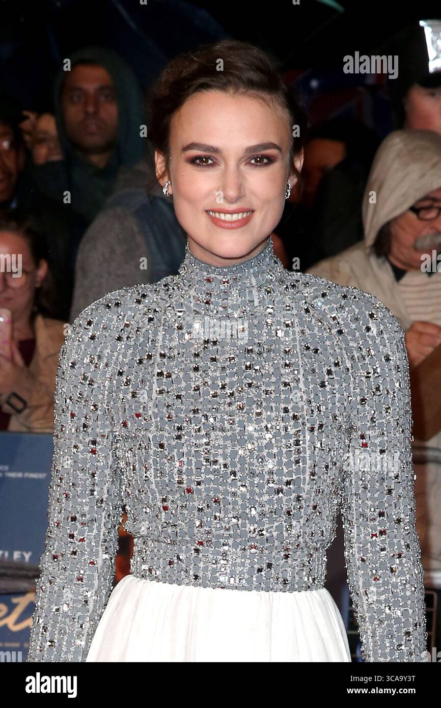 11 octobre 2018, Londres, Royaume-Uni : Keira Knightley assiste à la première britannique de ''Colette'' lors du 62e Festival du film de Londres BFI à l'Empire Leicester Square à Londres. (Crédit image : © Fred Duval/SOPA images via ZUMA Press Wire) Banque D'Images