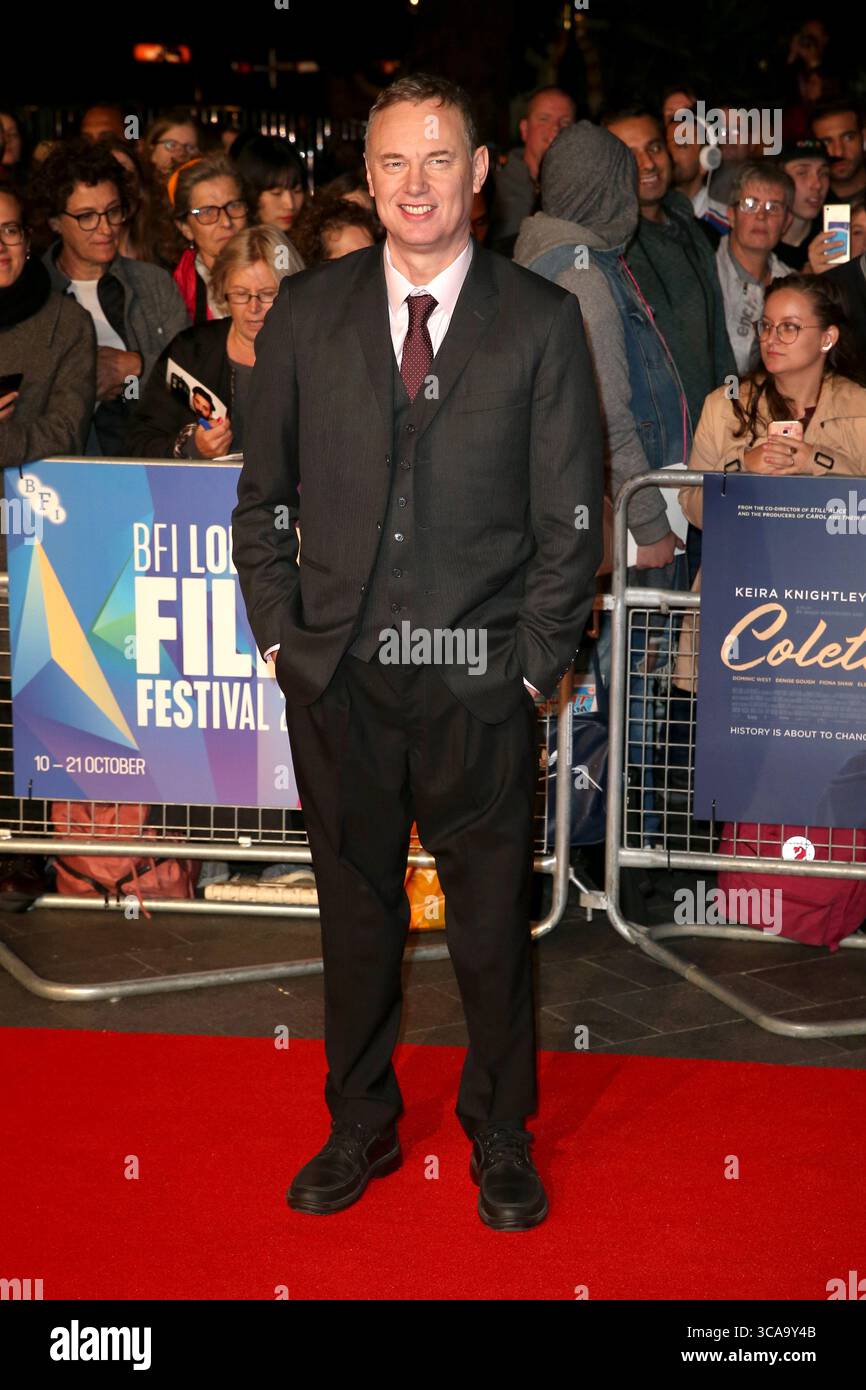 11 octobre 2018, Londres, Royaume-Uni : Wash Westmoreland assiste à la première britannique de ''Colette'' lors du 62e BFI London film Festival à l'Empire Leicester Square à Londres. (Crédit image : © Fred Duval/SOPA images via ZUMA Press Wire) Banque D'Images