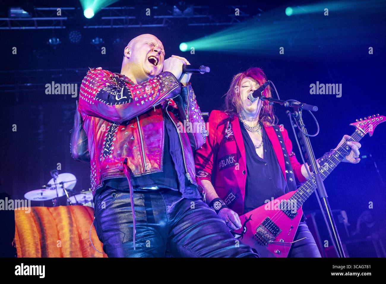 10 septembre 2023, Oslo, Copenhague, Norvège : Oslo, Norvège. 10 septembre 2023. Le groupe allemand de speed metal Helloween donne un concert au Sentrum Scene à Oslo. Ici, le chanteur Michael Kiske est vu en direct sur scène. (Crédit image : © Terje Dokken/Gonzales photo via ZUMA Press) Banque D'Images