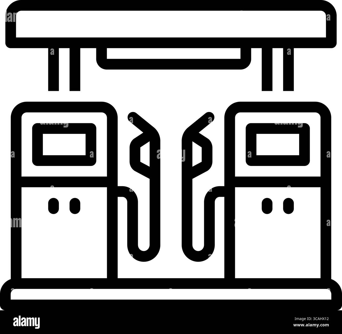 Icône de station-service, essence Illustration de Vecteur