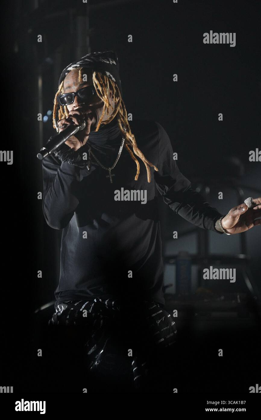 3 mai 2023, Dallas, Texas, États-Unis : le rappeur américain Lil Wayne se produit à la House of Blues à Dallas, Texas, le mercredi 3 mai 2023. (Crédit image : © Javier Vicencio/ZUMA Press Wire) Banque D'Images