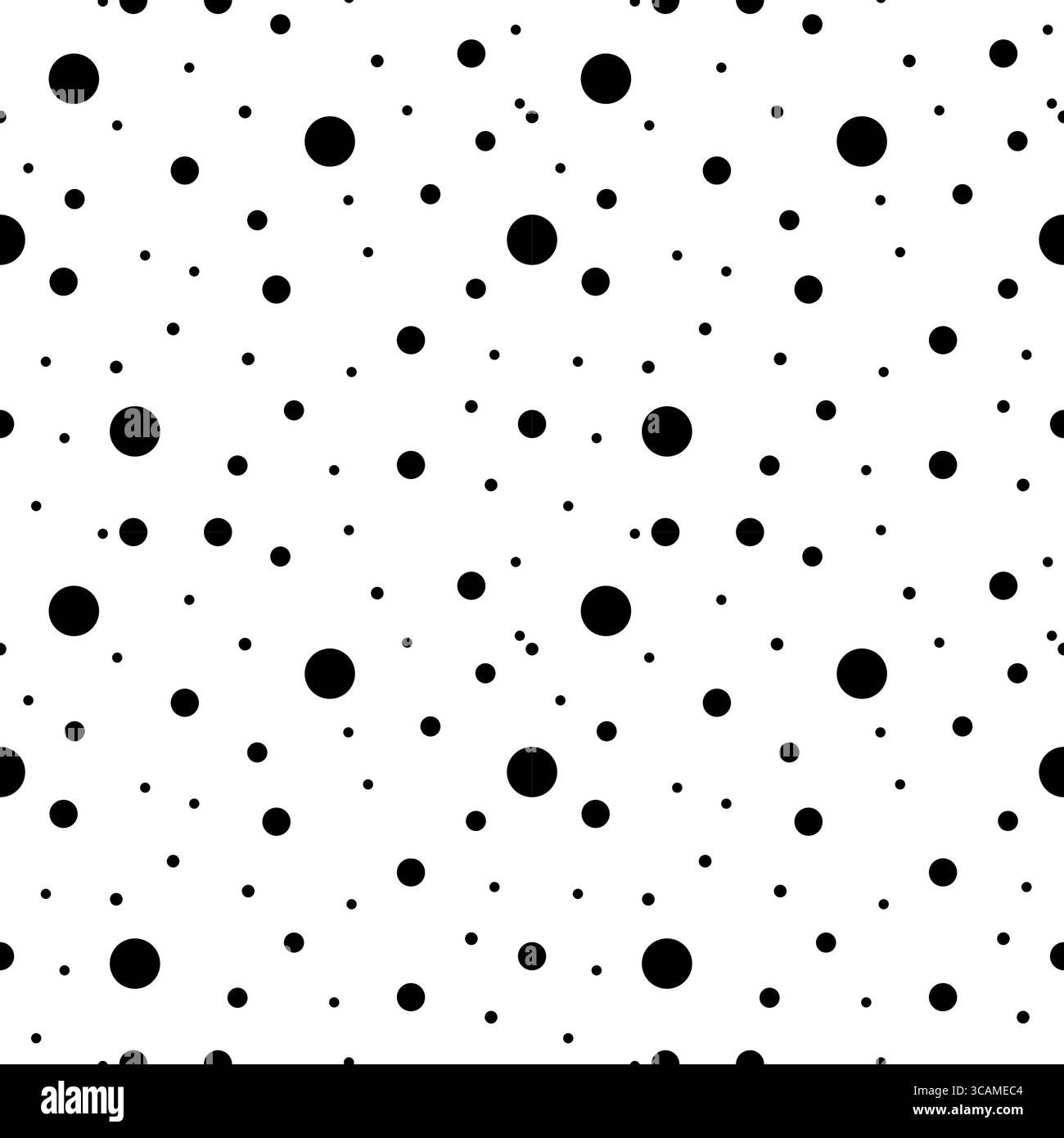 Motif abstrait sans couture avec des boules monochromes. Décoration à pois. Illustration du motif de points pour le résumé d'arrière-plan. Illustration de Vecteur