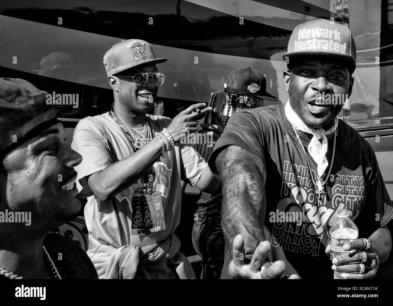 2 septembre 2023, Newark, New Jersey, États-Unis : artistes TREACH of Naughty by nature pendant les 24 heures annuelles de paix organisées par la ville de Newark. L’événement 24 heures de la paix utilise la culture Hip Hop pour engager la communauté et avoir un dialogue significatif autour de questions importantes telles que la non-violence et la résolution des conflits.â€ les responsables ont déclaré. (Crédit image : © Brian Branch Price/ZUMA Press Wire) Banque D'Images