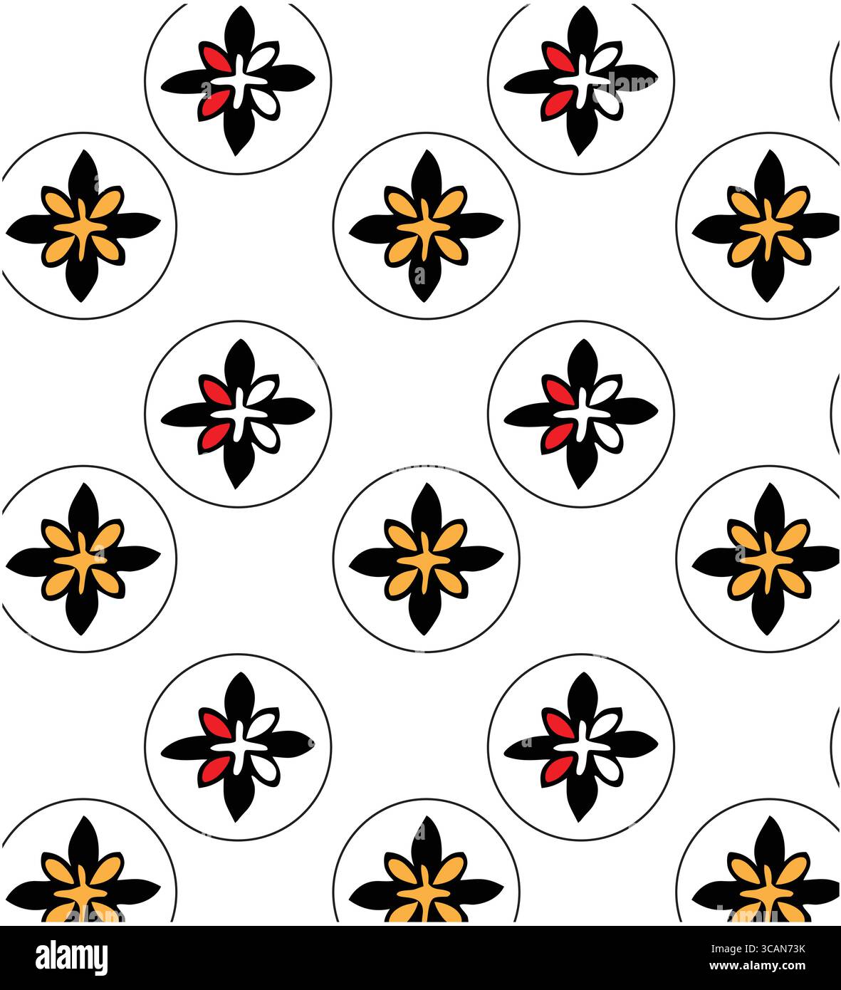 Modèle sans couture d'emblèmes de rose de boussole florale vintage sur fond blanc Illustration de Vecteur