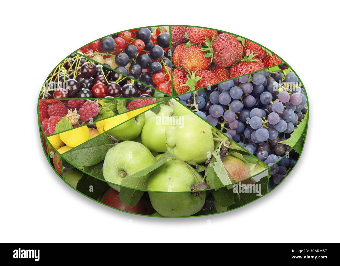 Fruits santé concept graphique Banque D'Images