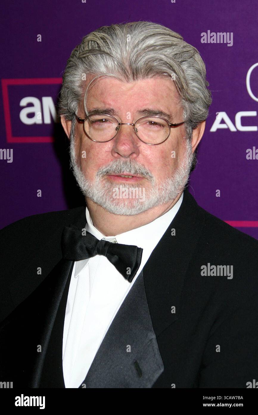 George Lucas à la 23e édition du Amércian Cinematheque Award, en l'honneur de Samuel l Jackson, qui s'est tenue au Beverly Hilton Hotel à Beverly Hills, Los Angeles, le 1er décembre 2008 Banque D'Images