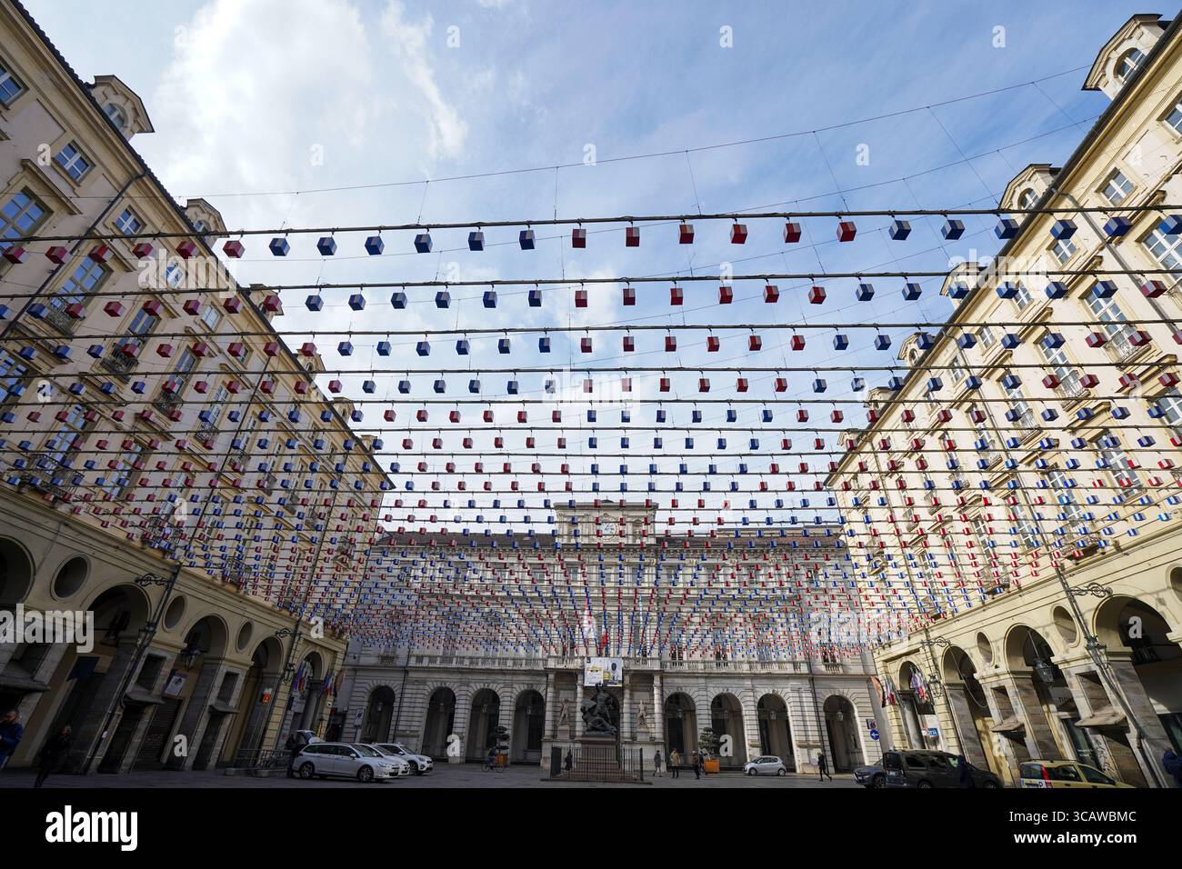 Palazzo di Citta, Turin, Piémont, Italie du Nord, Italie Banque D'Images