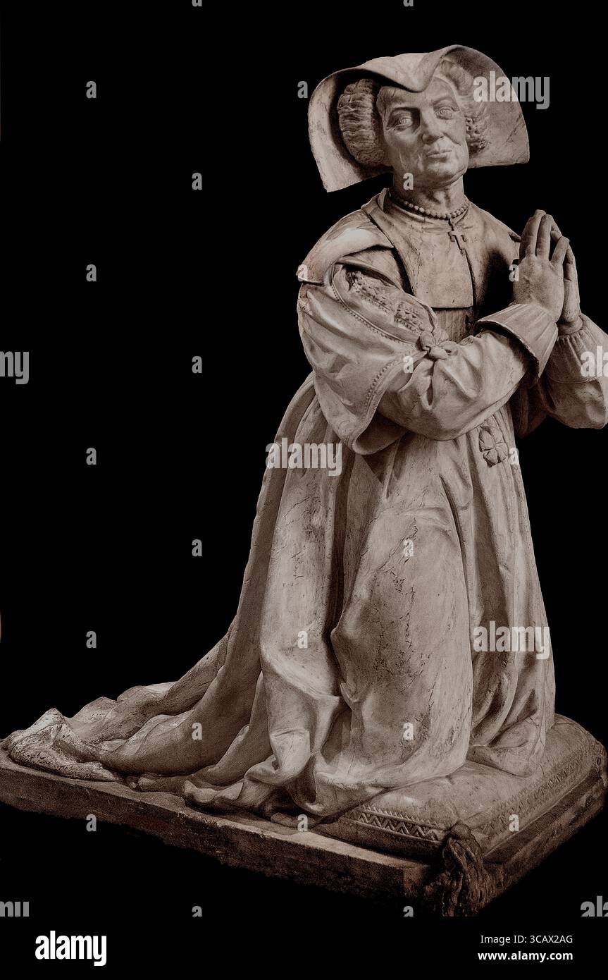 Chrétien Leclerc 1628 par Simon GUILLAIN 1628 France Musée français Louvre Paris. Banque D'Images