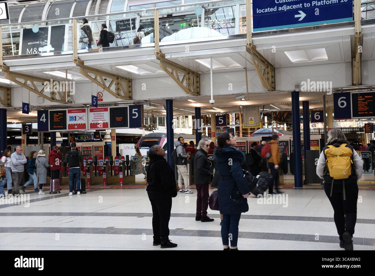 La gare de Liverpool Street, London, UK Banque D'Images