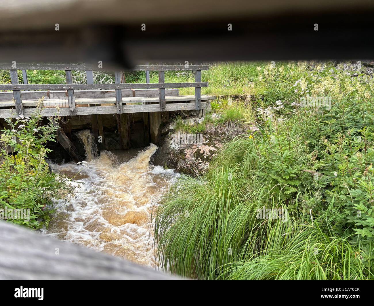 Rapides de Nautelankoski à Turku, Finlande. Banque D'Images