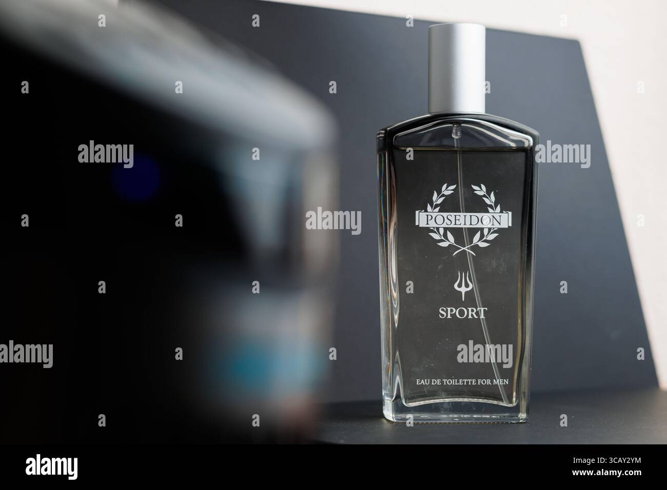 Poseidon Sport eau de toilette pour homme photographiée à Alcoy le 6 août 2025, Espagne Banque D'Images