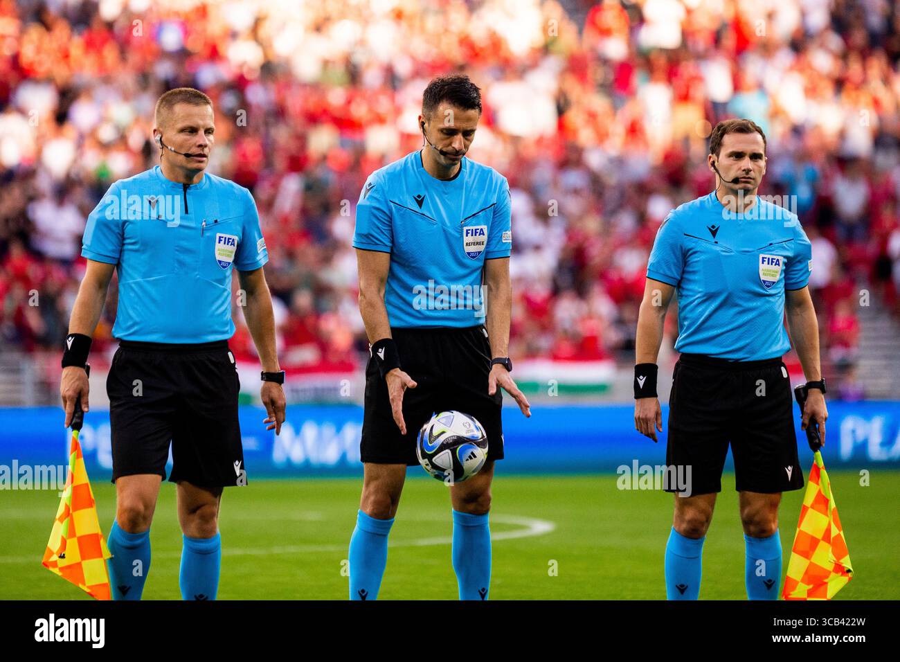 10 septembre 2023, Budapest, null, Hongrie : Budapest, Hongrie. 10 septembre 2023. Arbitre Igor Pajac vu lors du match amical entre la Hongrie et la République tchèque à la Puskas Arena de Budapest. (Crédit image : © Gonzales photo/Gonzales photo via ZUMA Press) Banque D'Images