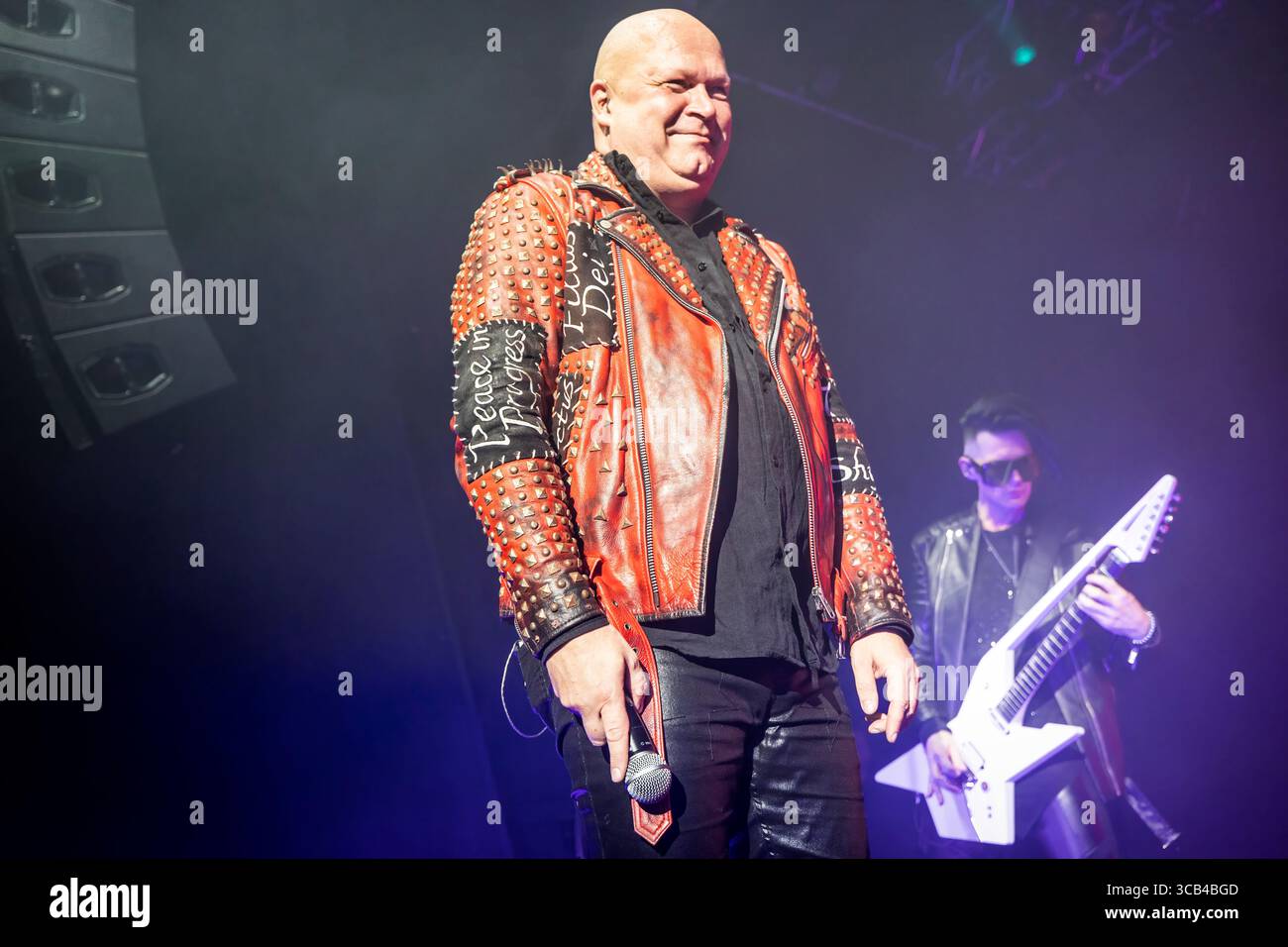 10 septembre 2023, Oslo, Copenhague, Norvège : Oslo, Norvège. 10 septembre 2023. Le groupe allemand de speed metal Helloween donne un concert au Sentrum Scene à Oslo. Ici, le chanteur Michael Kiske est vu en direct sur scène. (Crédit image : © Terje Dokken/Gonzales photo via ZUMA Press) Banque D'Images