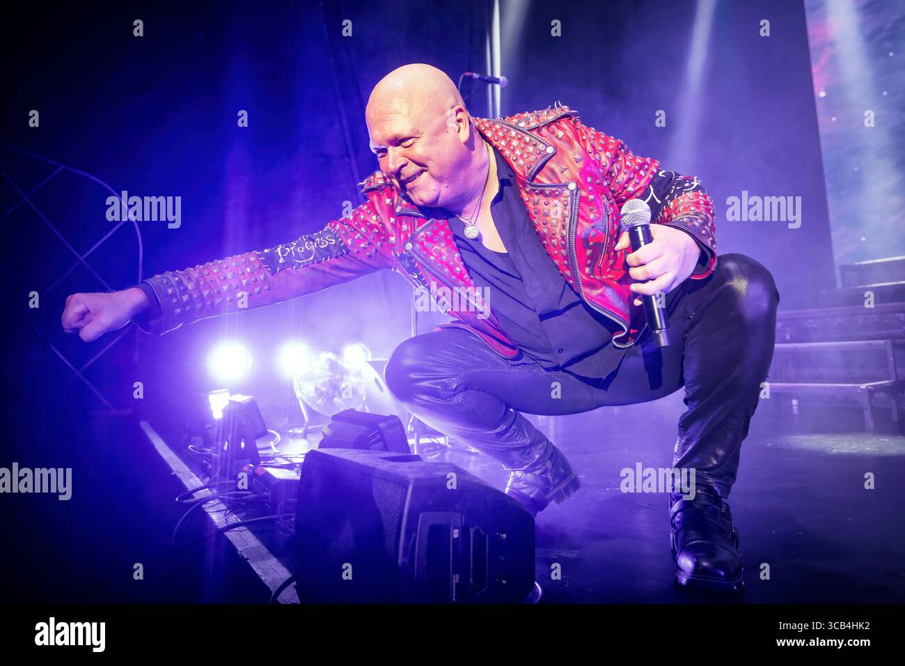 10 septembre 2023, Oslo, Copenhague, Norvège : Oslo, Norvège. 10 septembre 2023. Le groupe allemand de speed metal Helloween donne un concert au Sentrum Scene à Oslo. Ici, le chanteur Michael Kiske est vu en direct sur scène. (Crédit image : © Terje Dokken/Gonzales photo via ZUMA Press) Banque D'Images