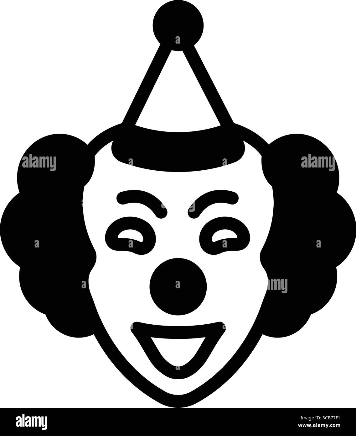 Icône pour joker, bouffon Illustration de Vecteur