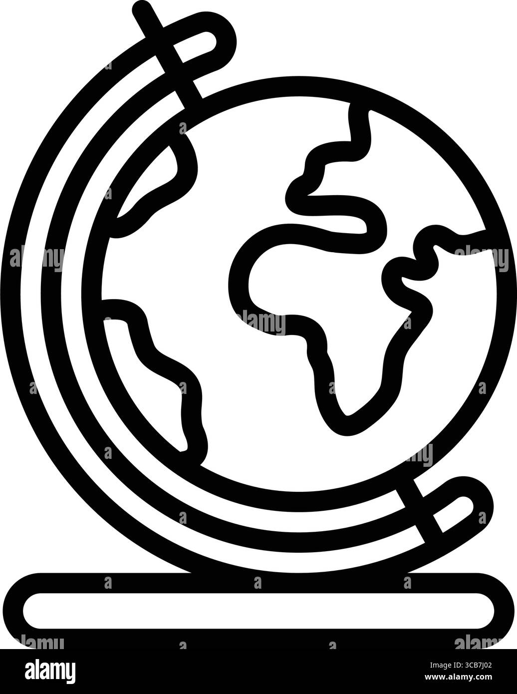 Icône pour globe, globe terrestre Illustration de Vecteur